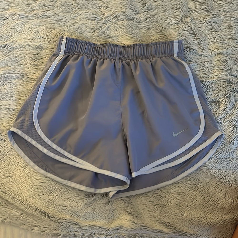 Purple Nike dri-fit shorts